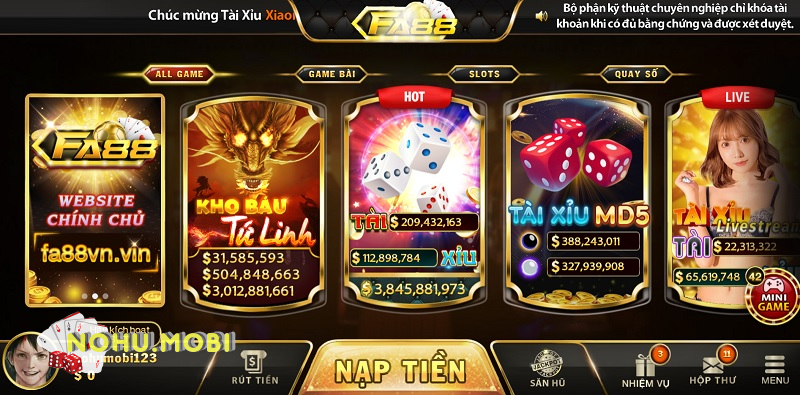 Kho tàng game hấp dẫn, đồ sộ