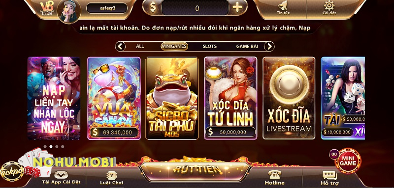 Minigames hấp dẫn, dễ chơi