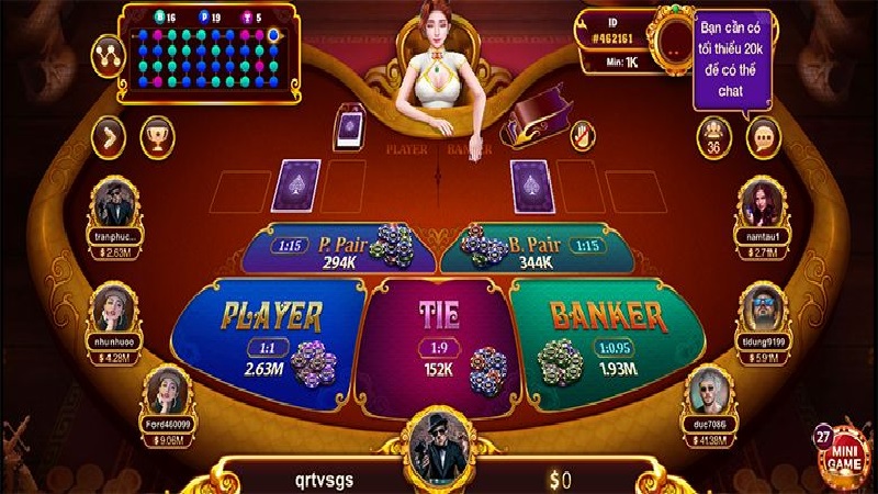 Đổi thưởng siêu khủng với game bài Baccarat Kim Tài Gem Win