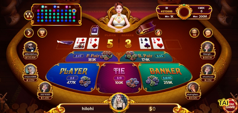 Sự khác biệt về Baccarat kim tài Sunwin, Nhatvip, Vin Club