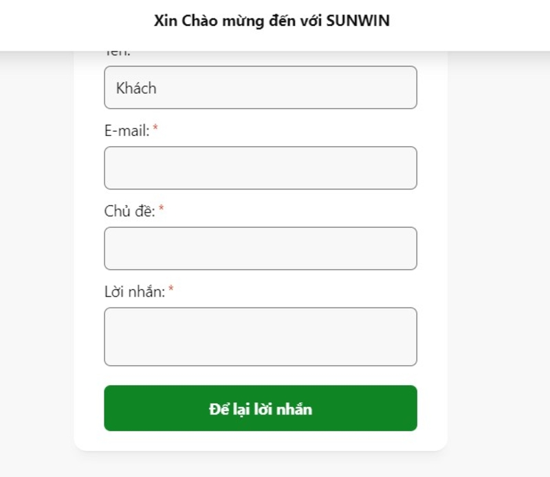 Các hình thức Liên hệ Sunwin 2022 và 2023 có gì thay đổi?