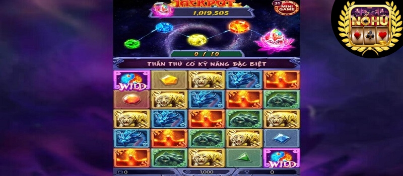 Luật chơi game nổ hũ 4 Thần Thú Sunwin đổi thưởng