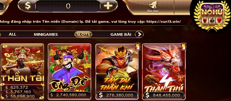 Thông tin chi tiết về tựa game slot 4 Thần Thú Sunwin