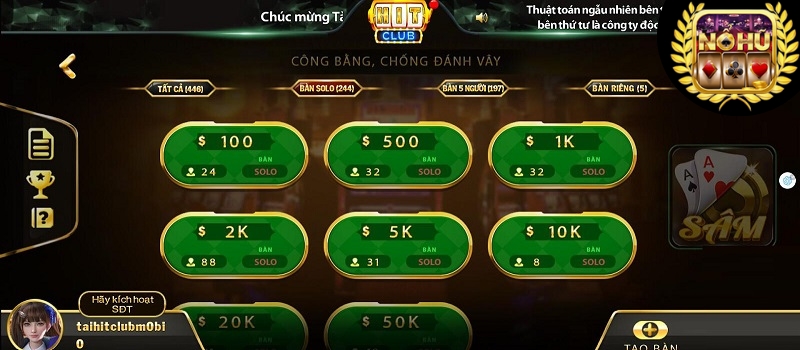 Luật chơi game bài Sâm Hitclub dễ hiểu cho tân thủ