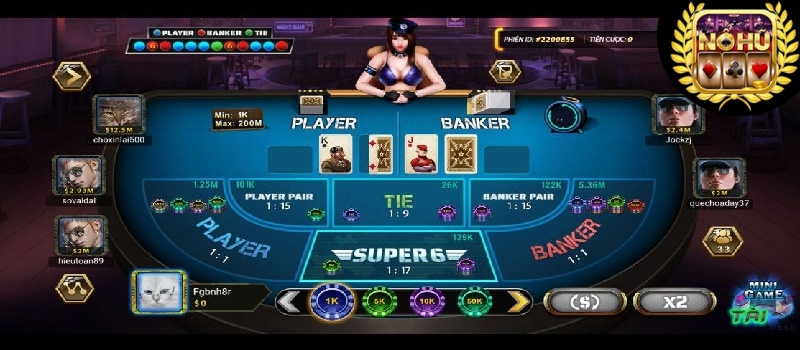 Luật chơi game bài Super Baccarat 6 B52 Club