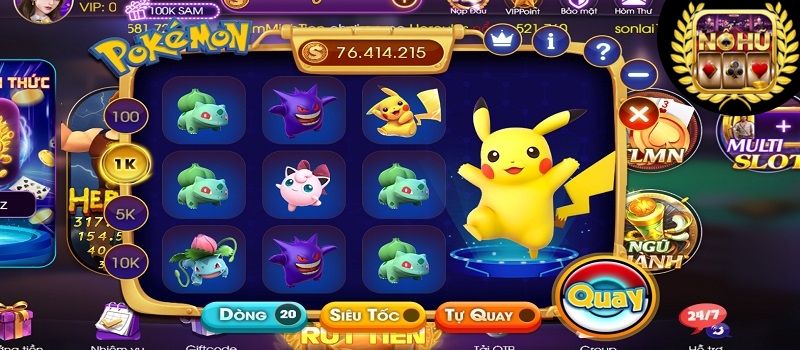 Luật chơi game Pokemon Sam86 đổi thưởng