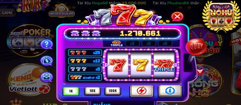 Luật chơi game minigame 777 Rikvip